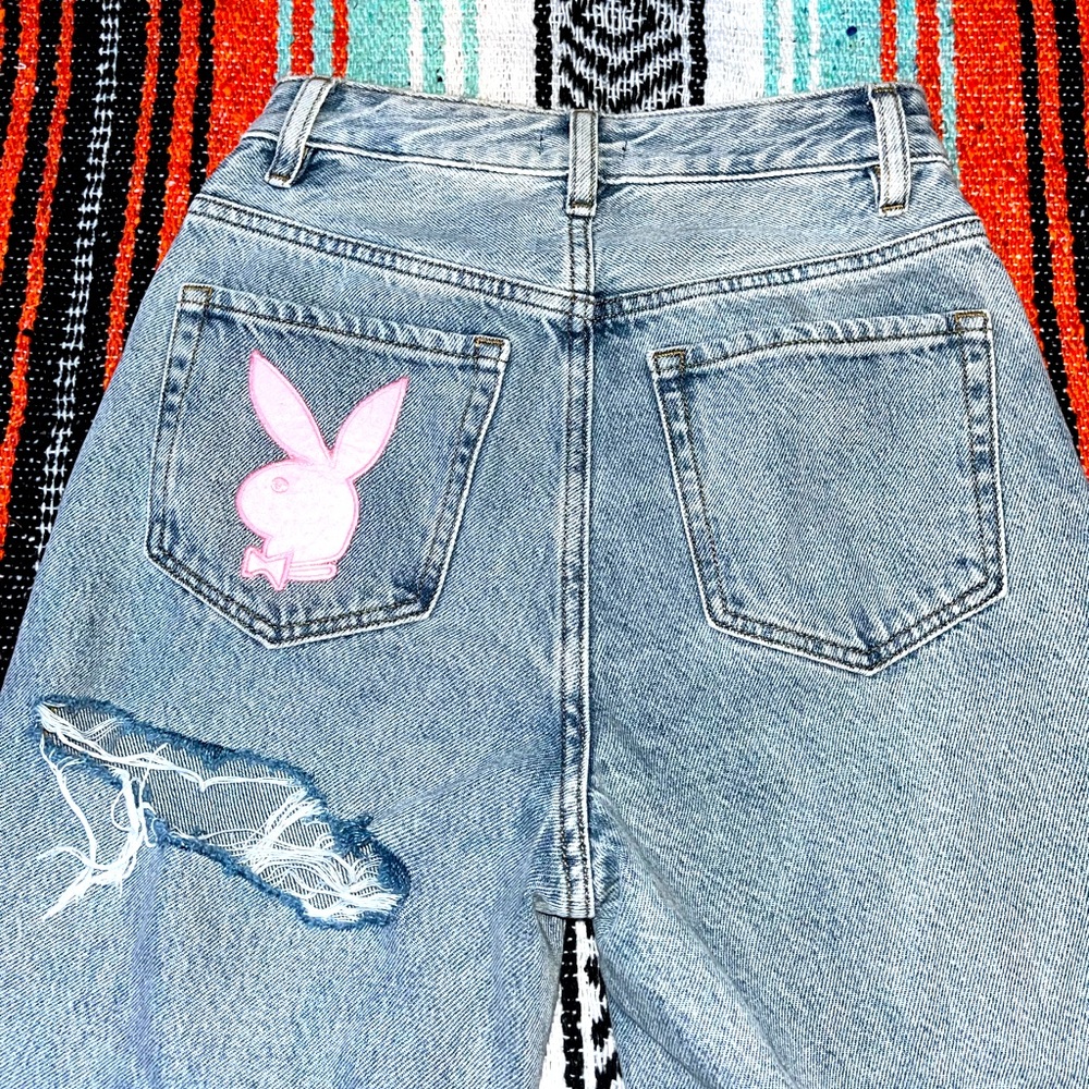 Playboy Butt Rip Jeans